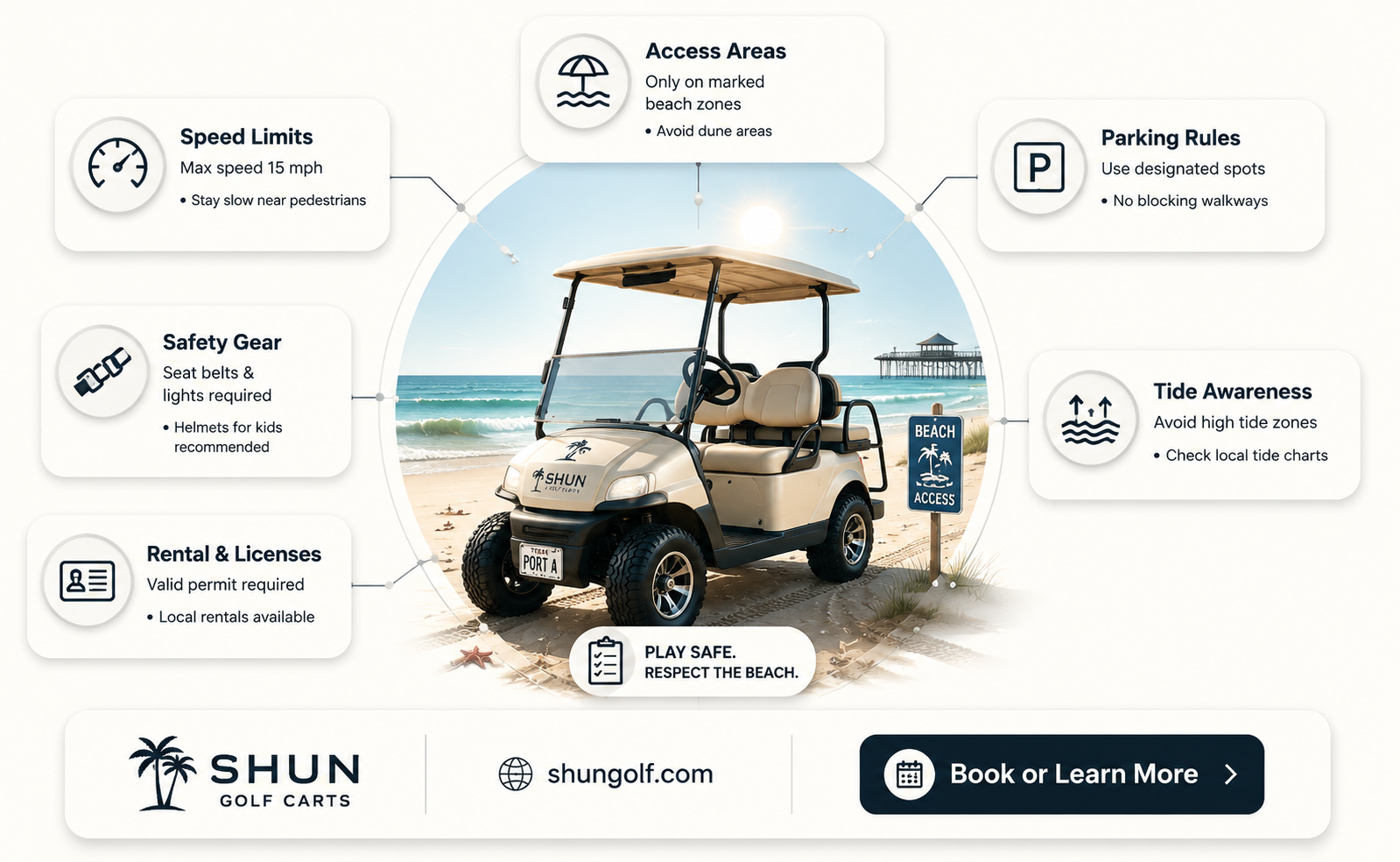 are golf carts allowed on port aransas beach