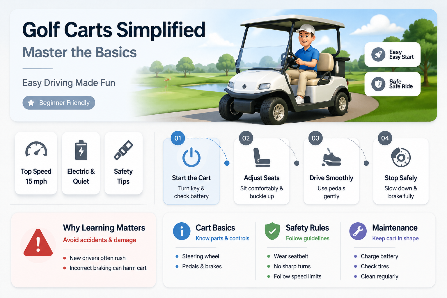 are golf carts easy to drive