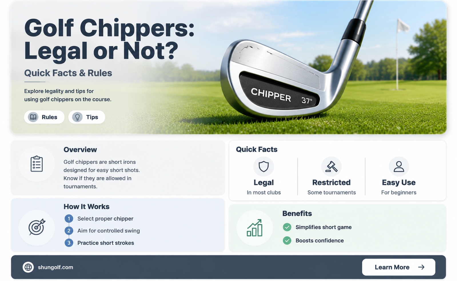 are chippers allowed in golf