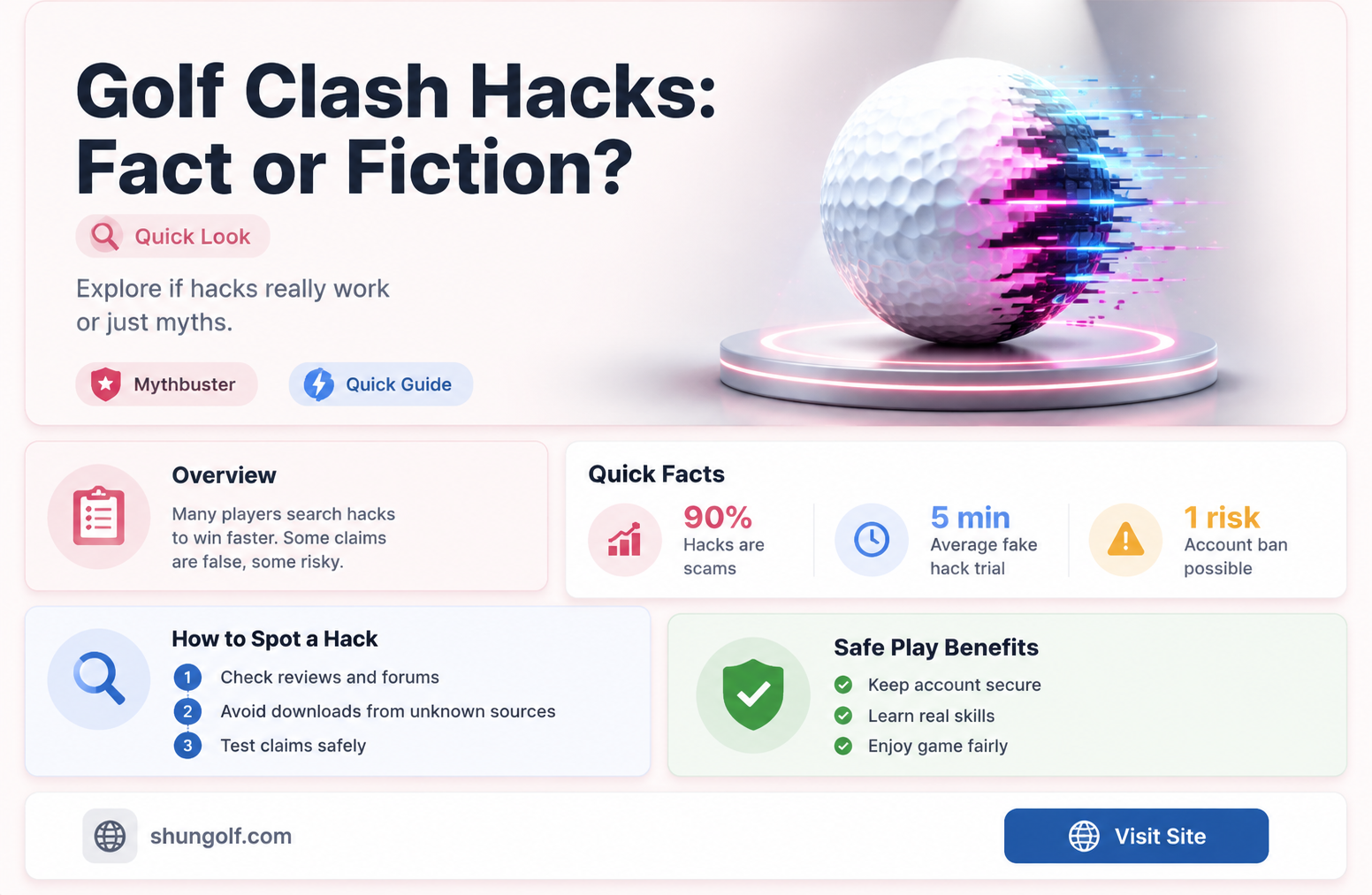 are golf clash hacks real