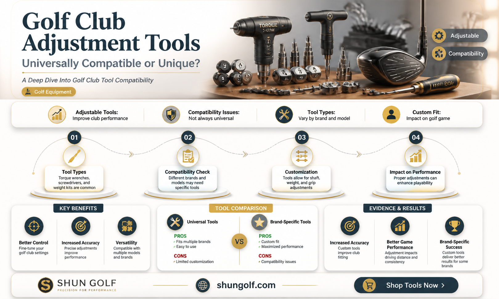 are all golf club adjustment tools the same