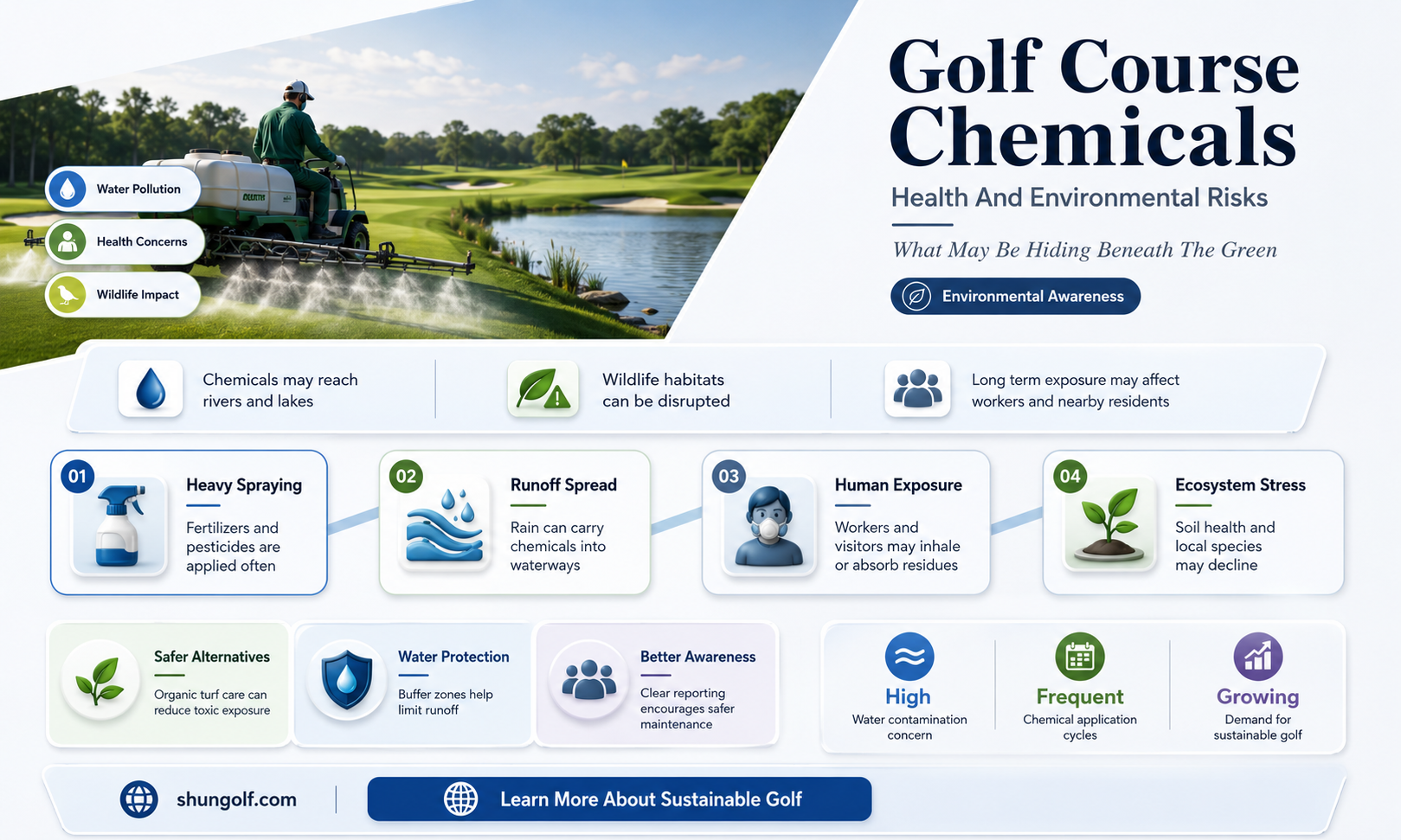 are golf course chemicals dangerous