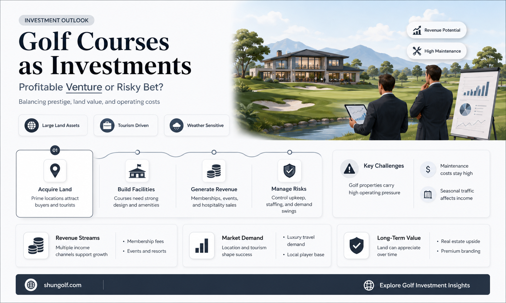 are golf courses a good investment