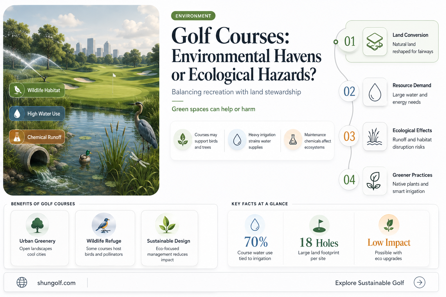 are golf course bad for the environment