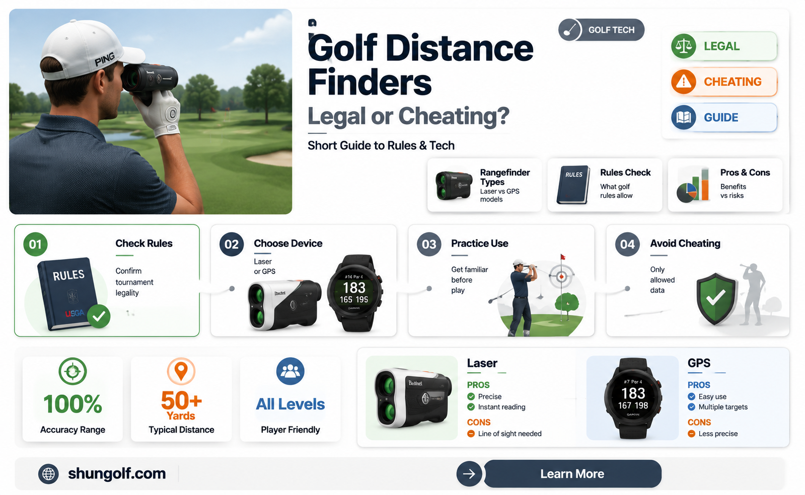 are distance finders legal in golf