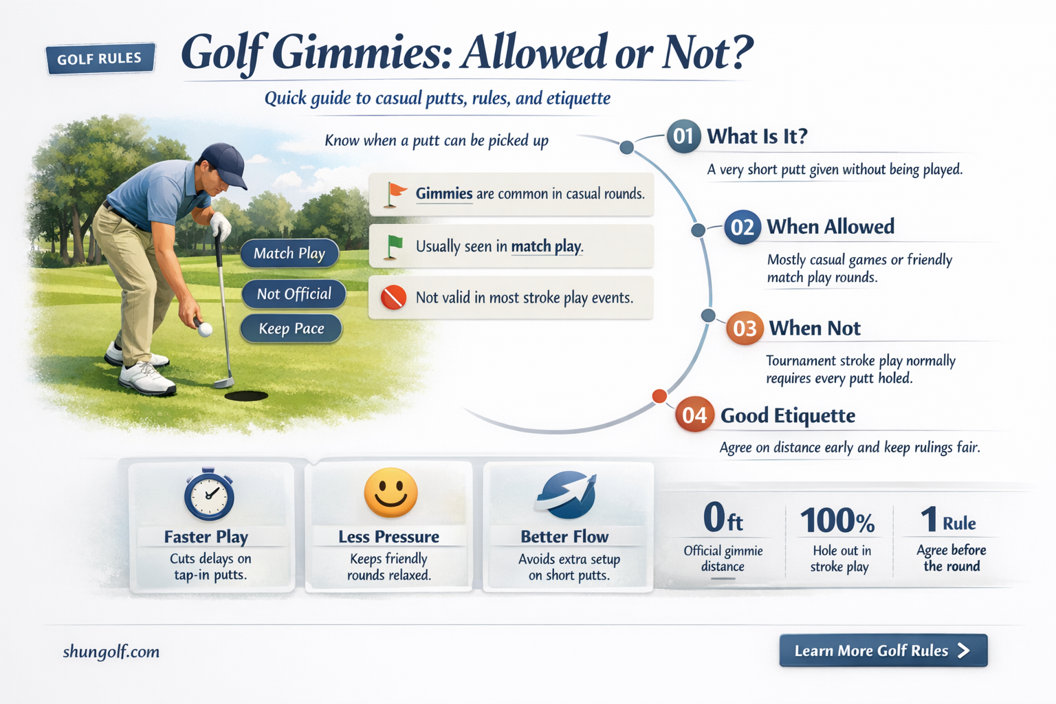 are gimmies allowed in golf