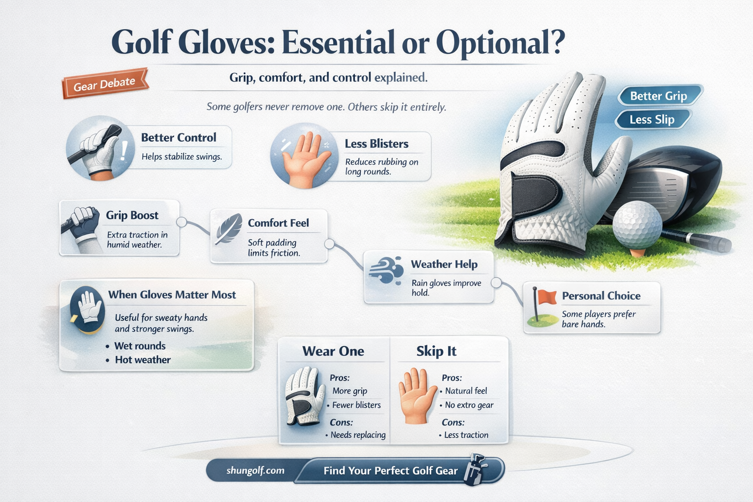 are gloves necessary for golf