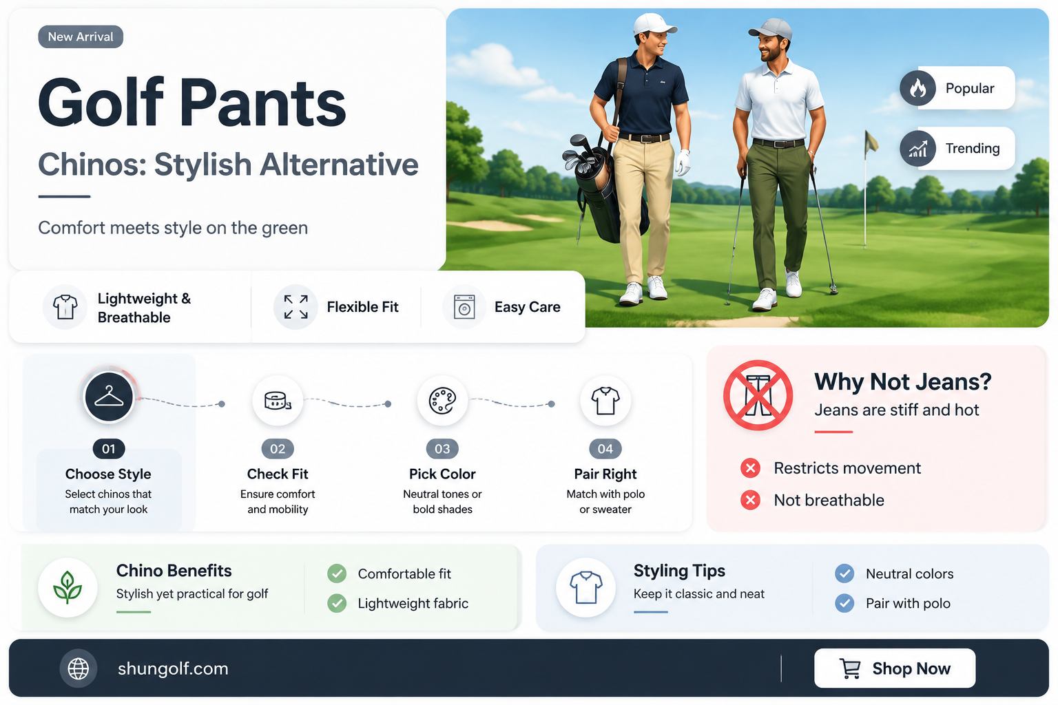 are chinos golf pants
