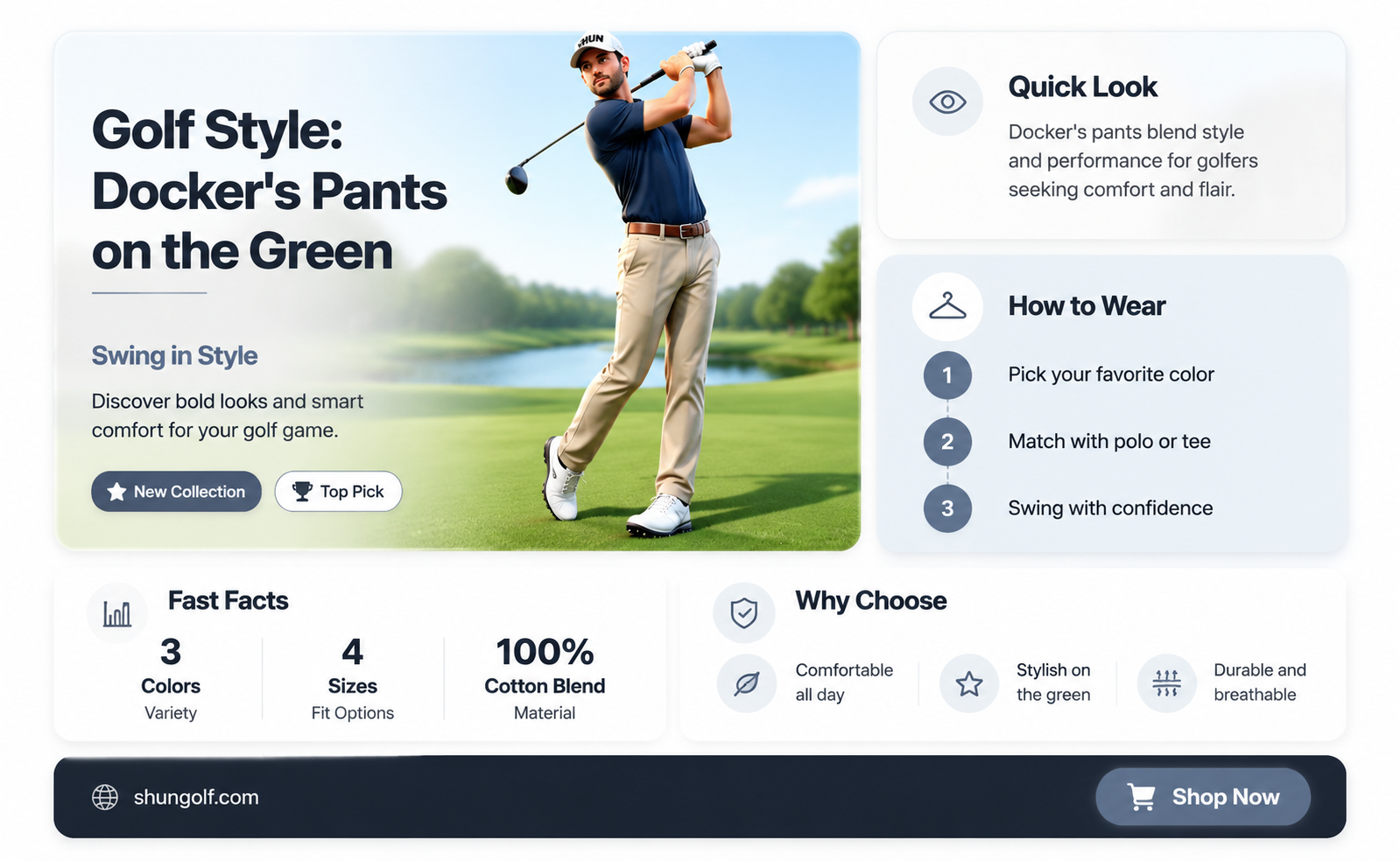 are dockers golf pants