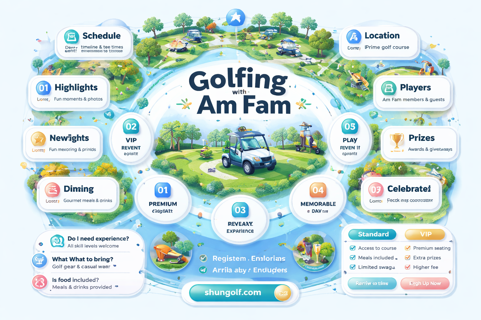 am fam golf event