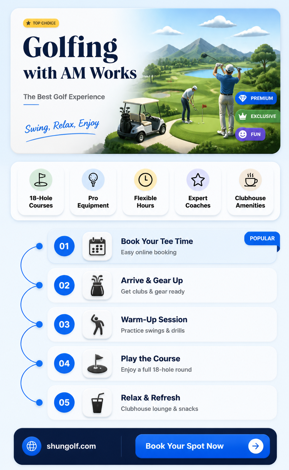 am works golf