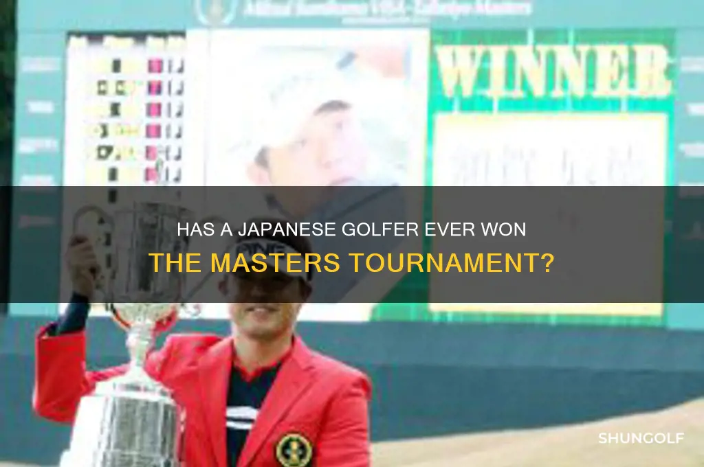 has a japanese golfer ever won the masters