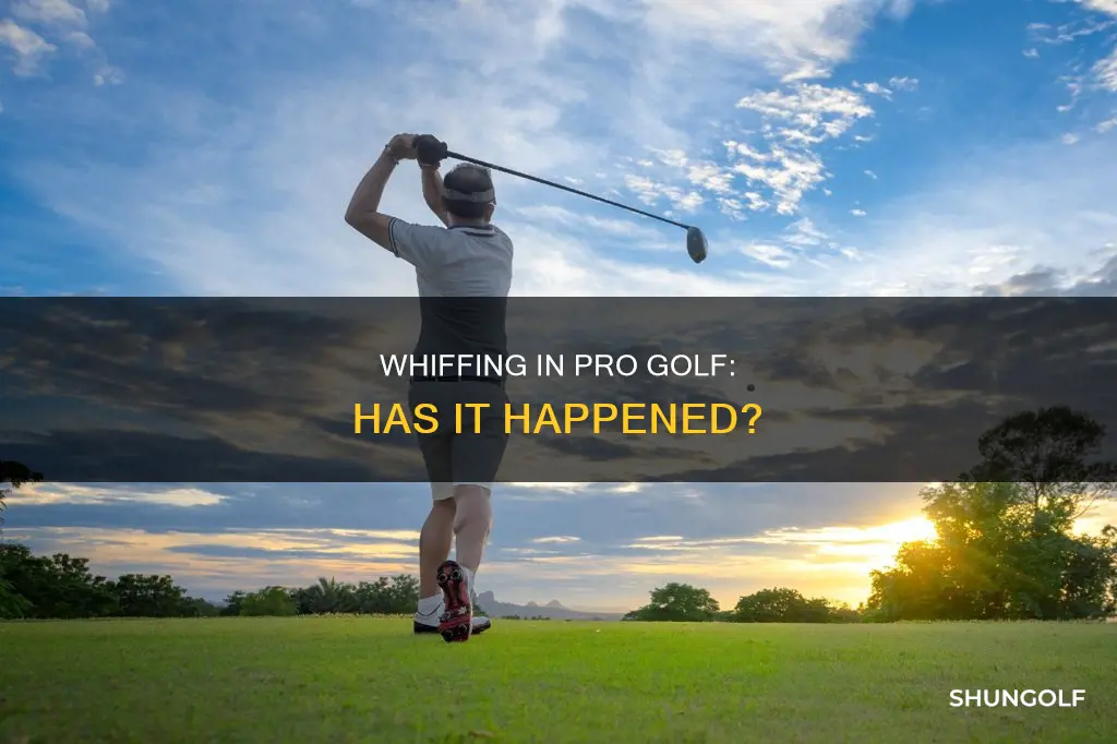 has a pro golfer ever whiffed