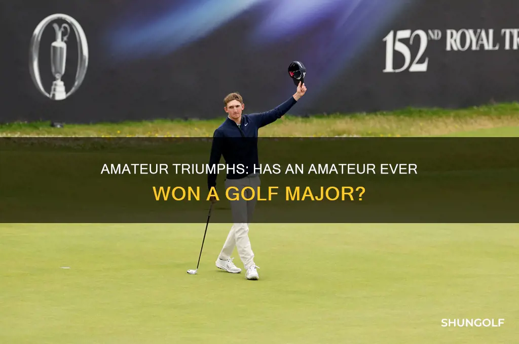 has an amateur ever won a golf major
