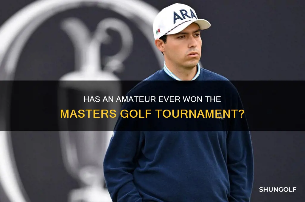has an amateur ever won the masters golf