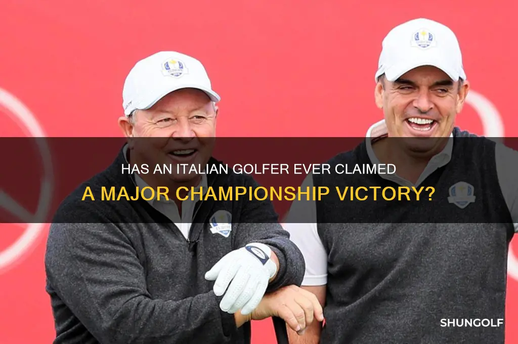 has an italian ever won a golf major