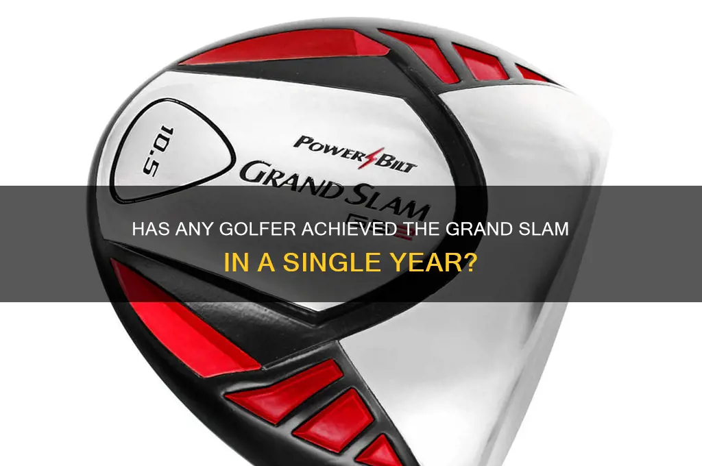 has any golfer completed the grand slam in one year