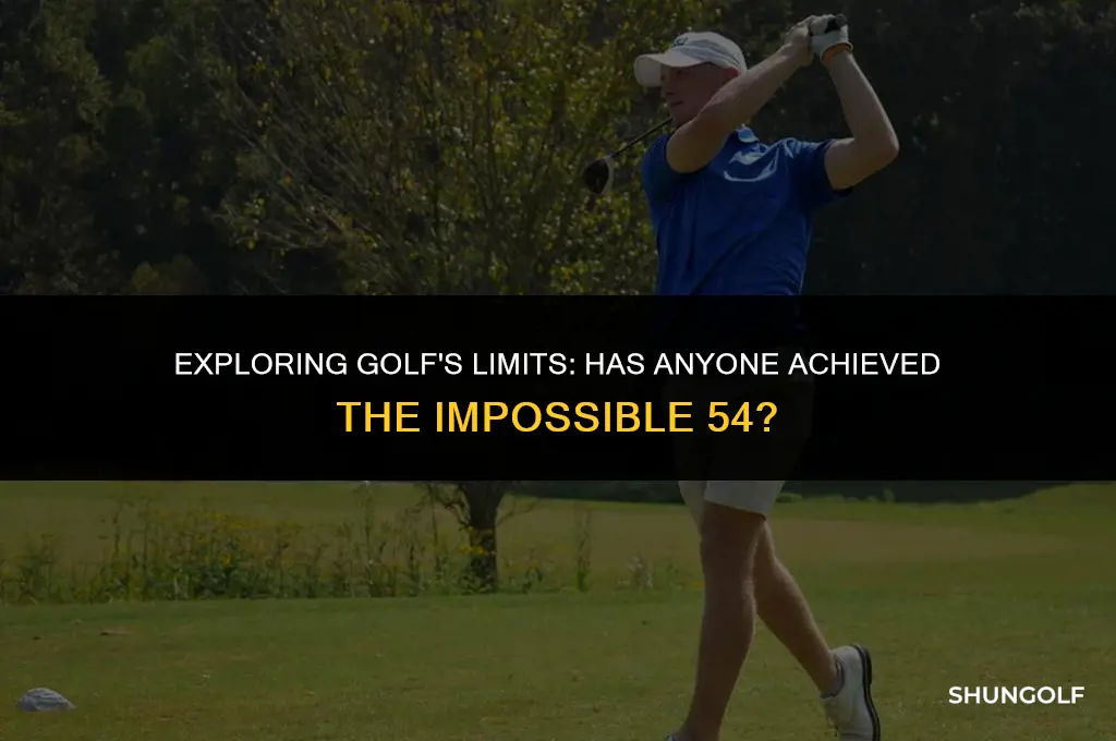 has any golfer shot a 54