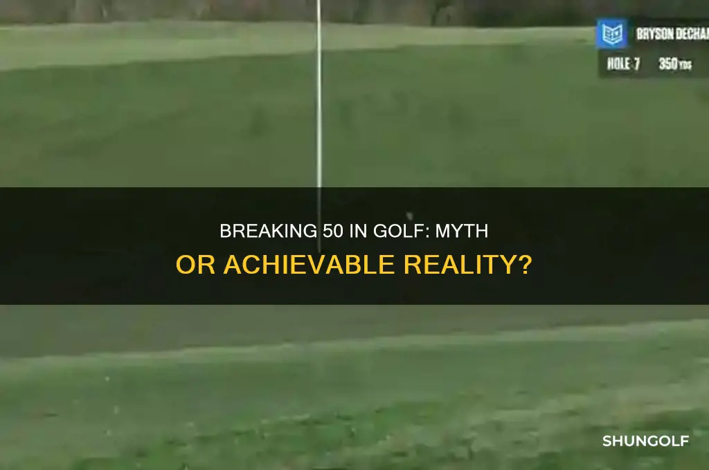 has anyone ever broke 50 in golf