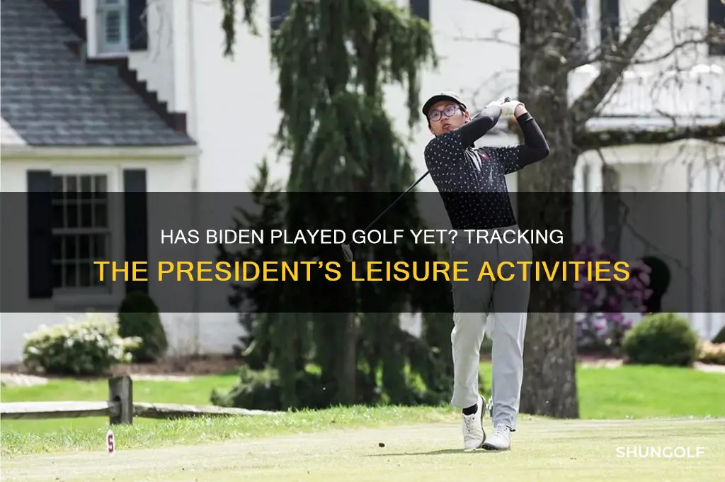has biden played golf yet
