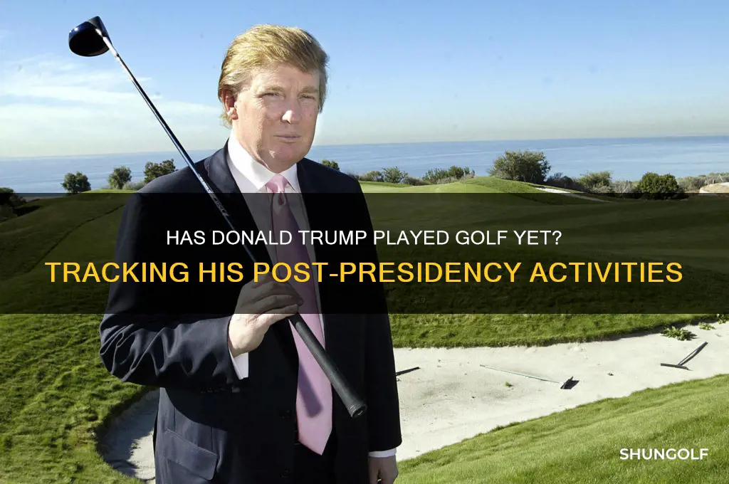 has donal trump played golf yet