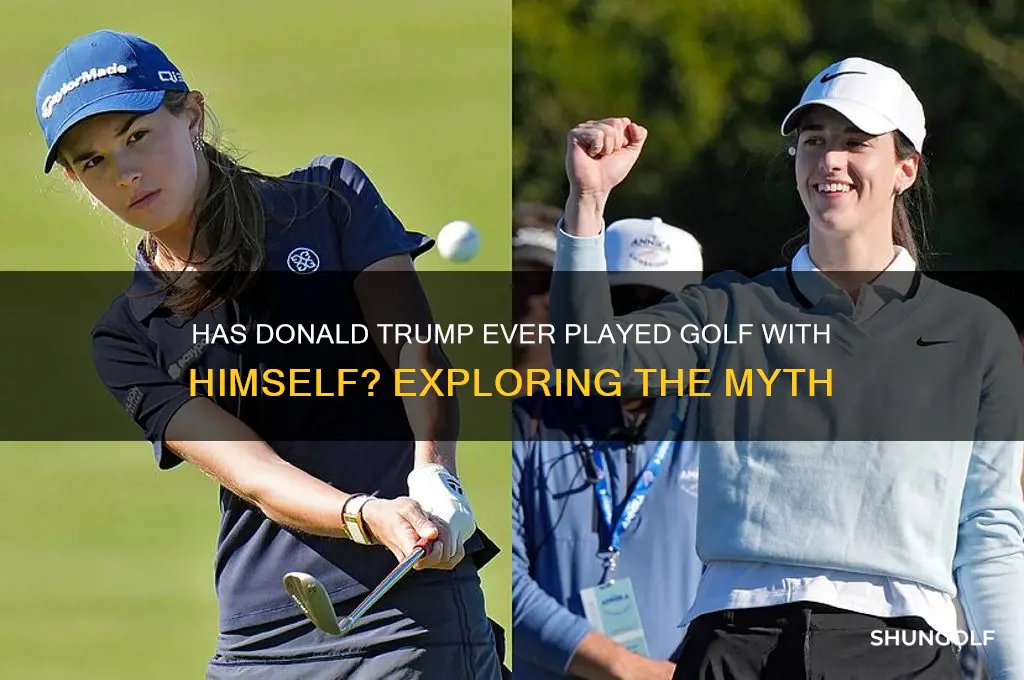 has donald trump ever played golf with donald trump