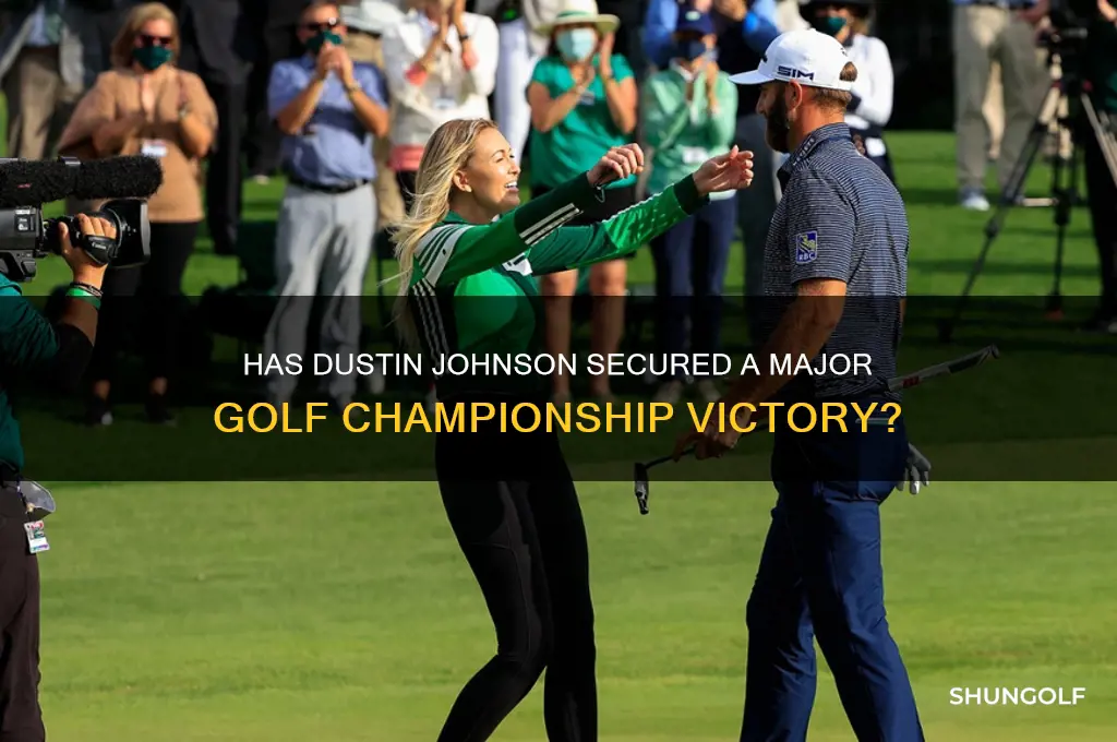has dustin johnson won a major in golf