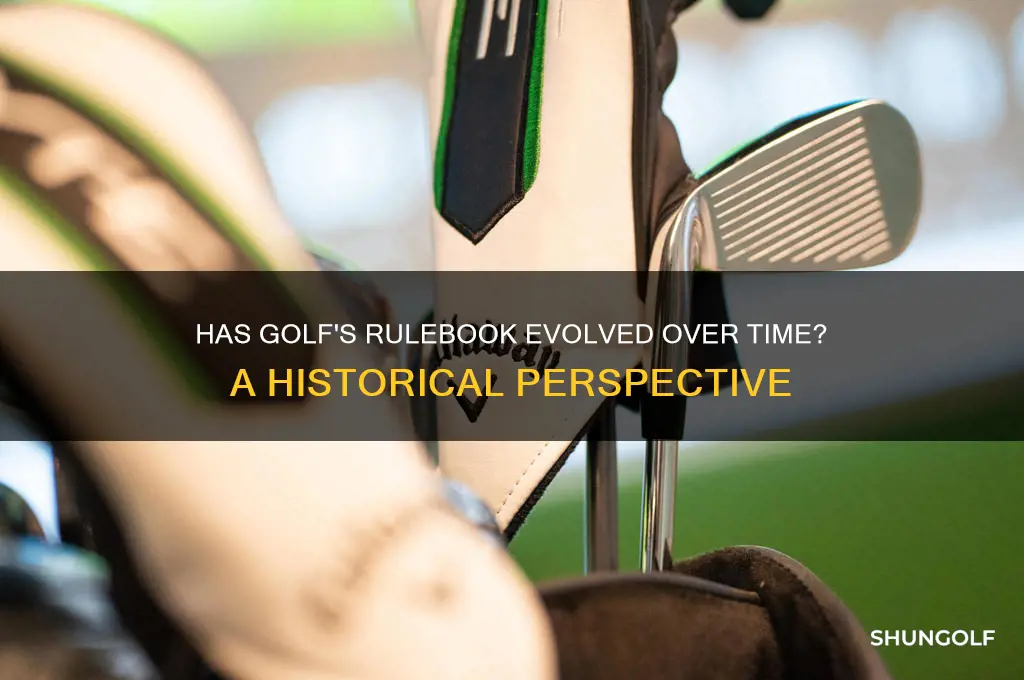 has golf always had the same rules