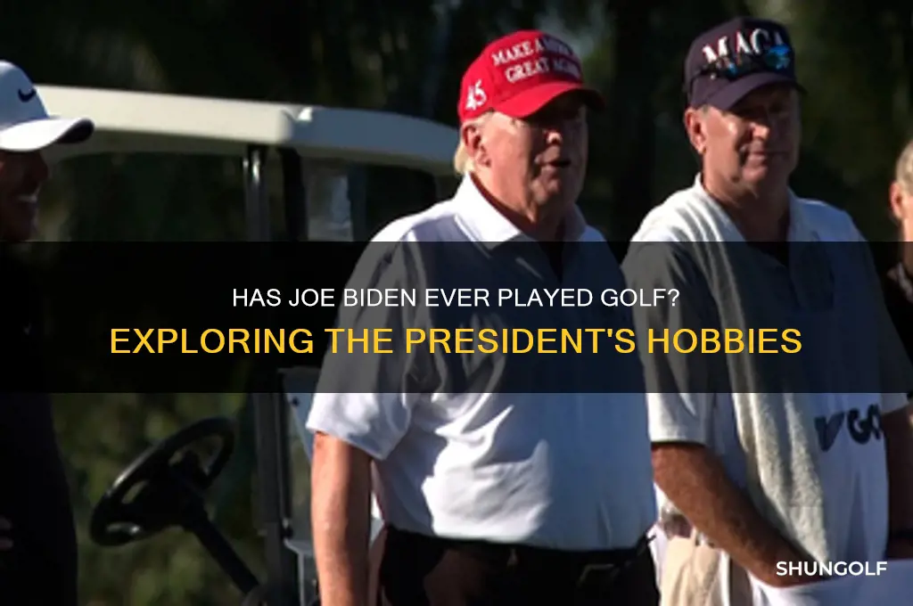 has joe biden ever played golf