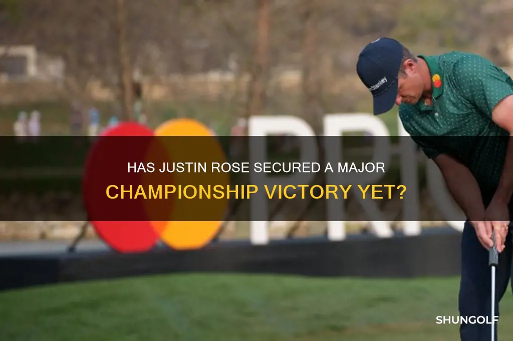 has justin rose won a major