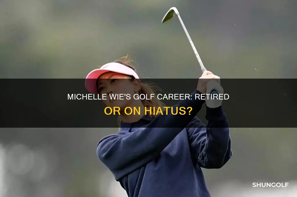 has michelle wie retired from golf