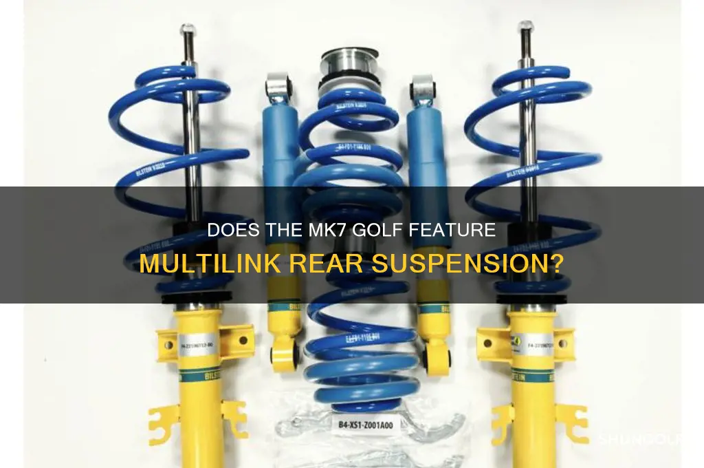 has mk7 golf got multilink rear suspension