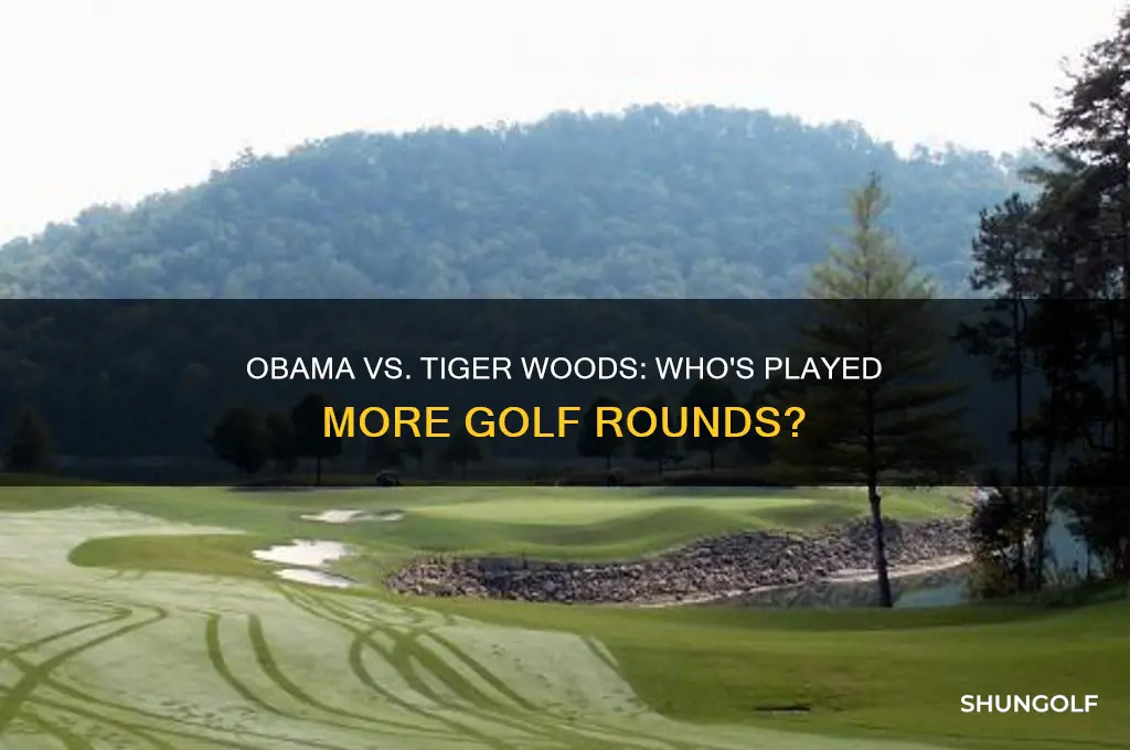 has obama played more golf than tiger