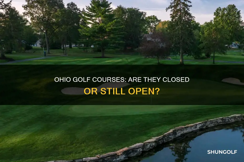 has ohio closed golf courses