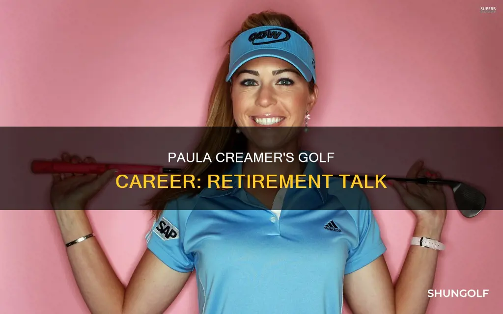 has paula creamer retired from golf