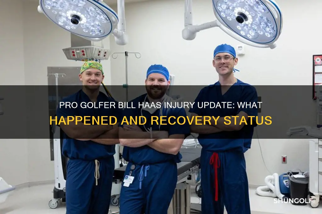 has pro golfer bill haas been injured