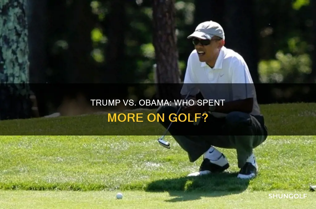 has trump spent more money on golf than obama