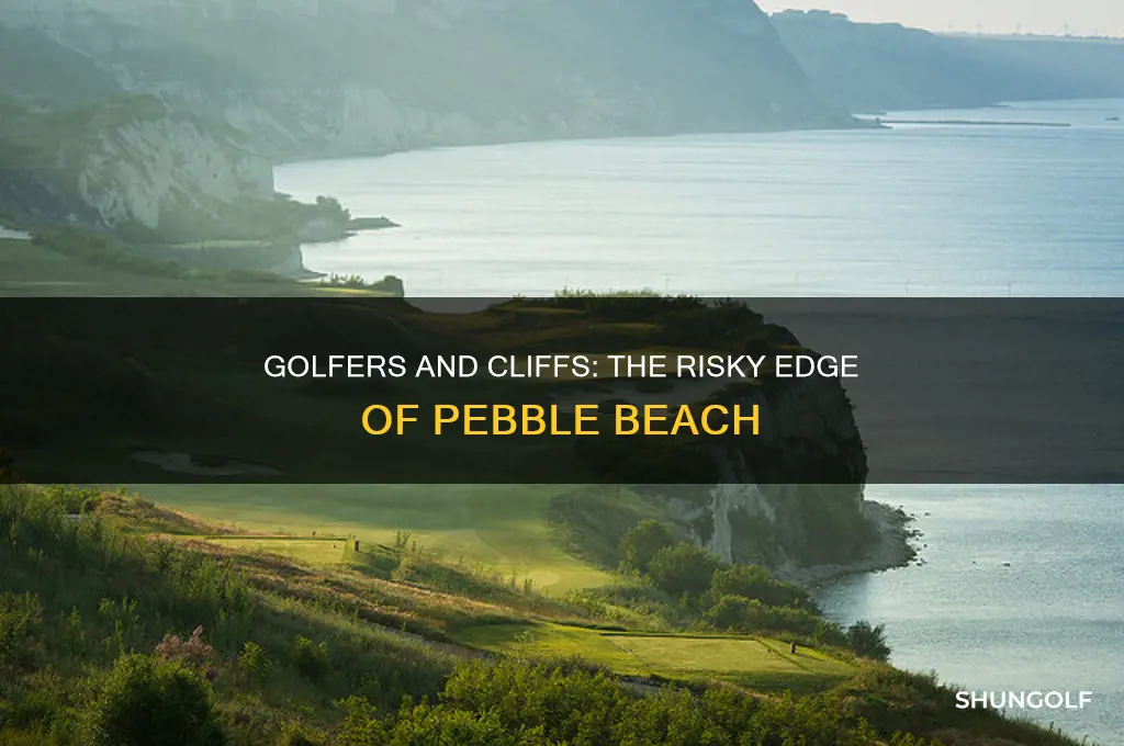 have any golfer fallen off the cliffs at pebble beach