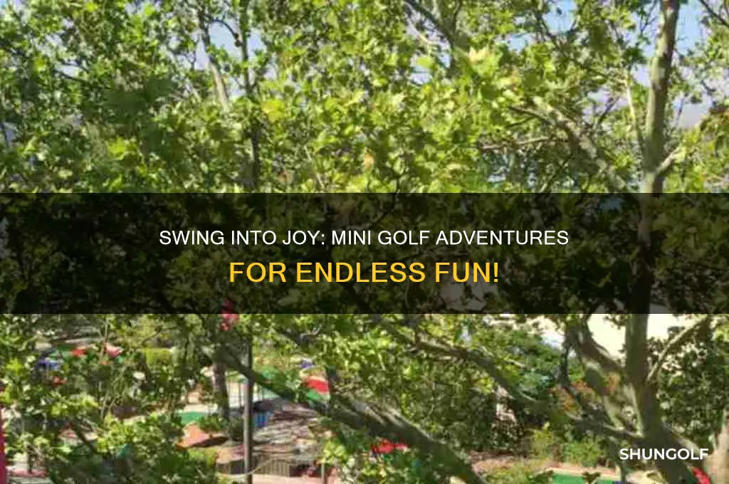 have fun by playing mini golf
