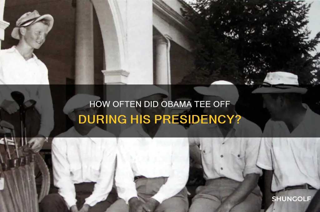 have many timea did obama go golfing
