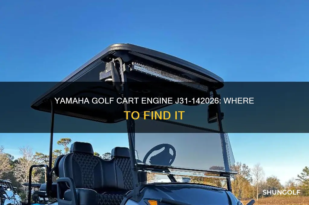 have yamaha golf cart engin j31-142026 cant find