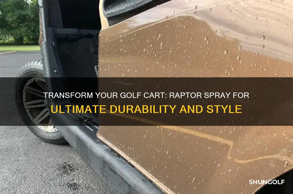 have your golf cart body sprayed with raptor