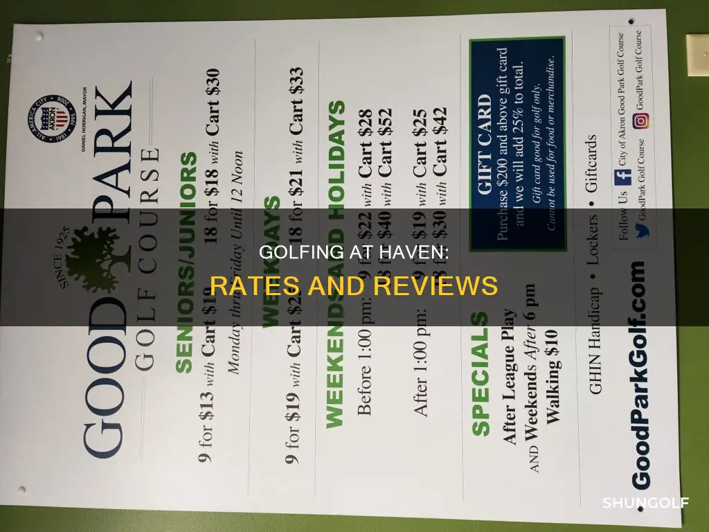 haven golf rates