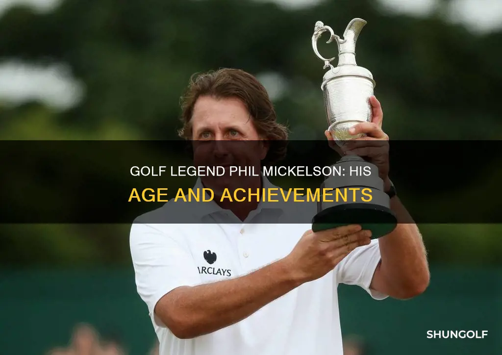 how 0ldll is golfer phil mickelson