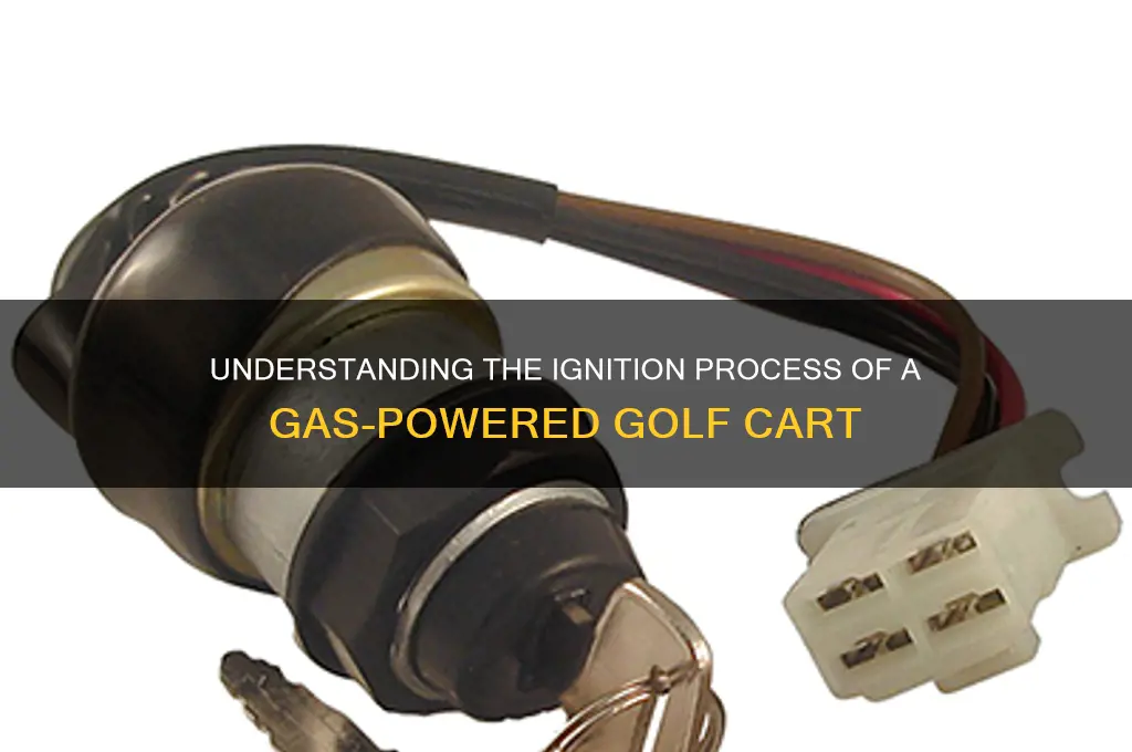 how a gas golf cart starts