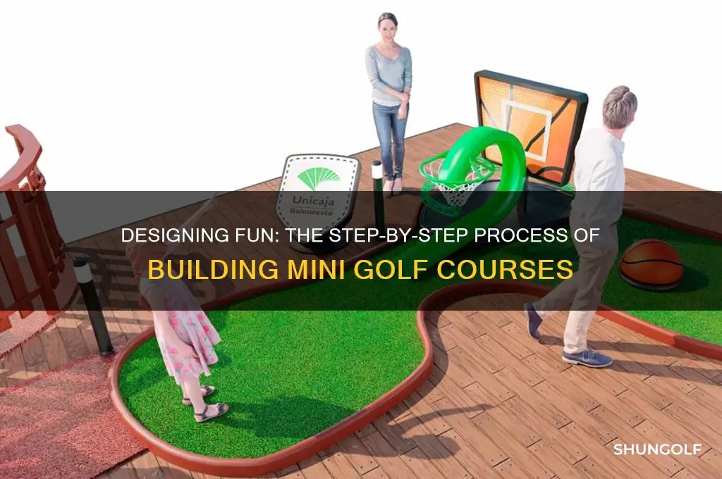how a mini golf course is built
