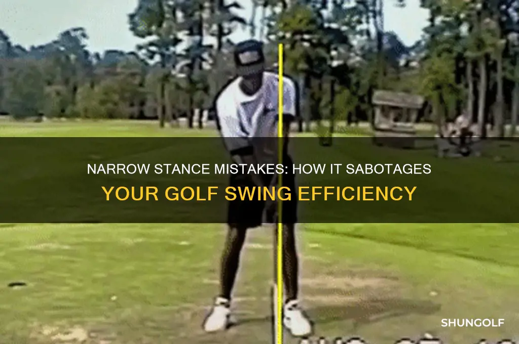 how a narrow stance hurts your golf swin