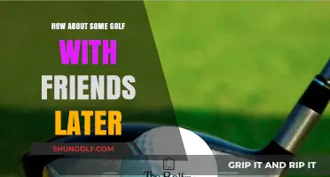 Tee Off Together: Enjoying a Friendly Golf Game Later Today