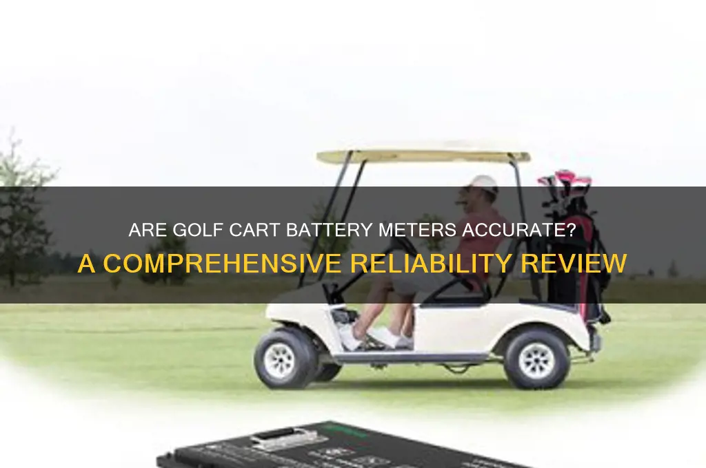 how acceate are golf cart battery meters
