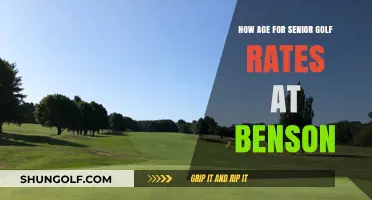 Senior Golf Rates at Benson: Age Requirements and Benefits Explained